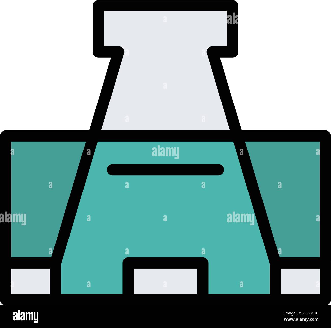 Illustrazione di progettazione dell'icona vettoriale della graffetta Illustrazione Vettoriale