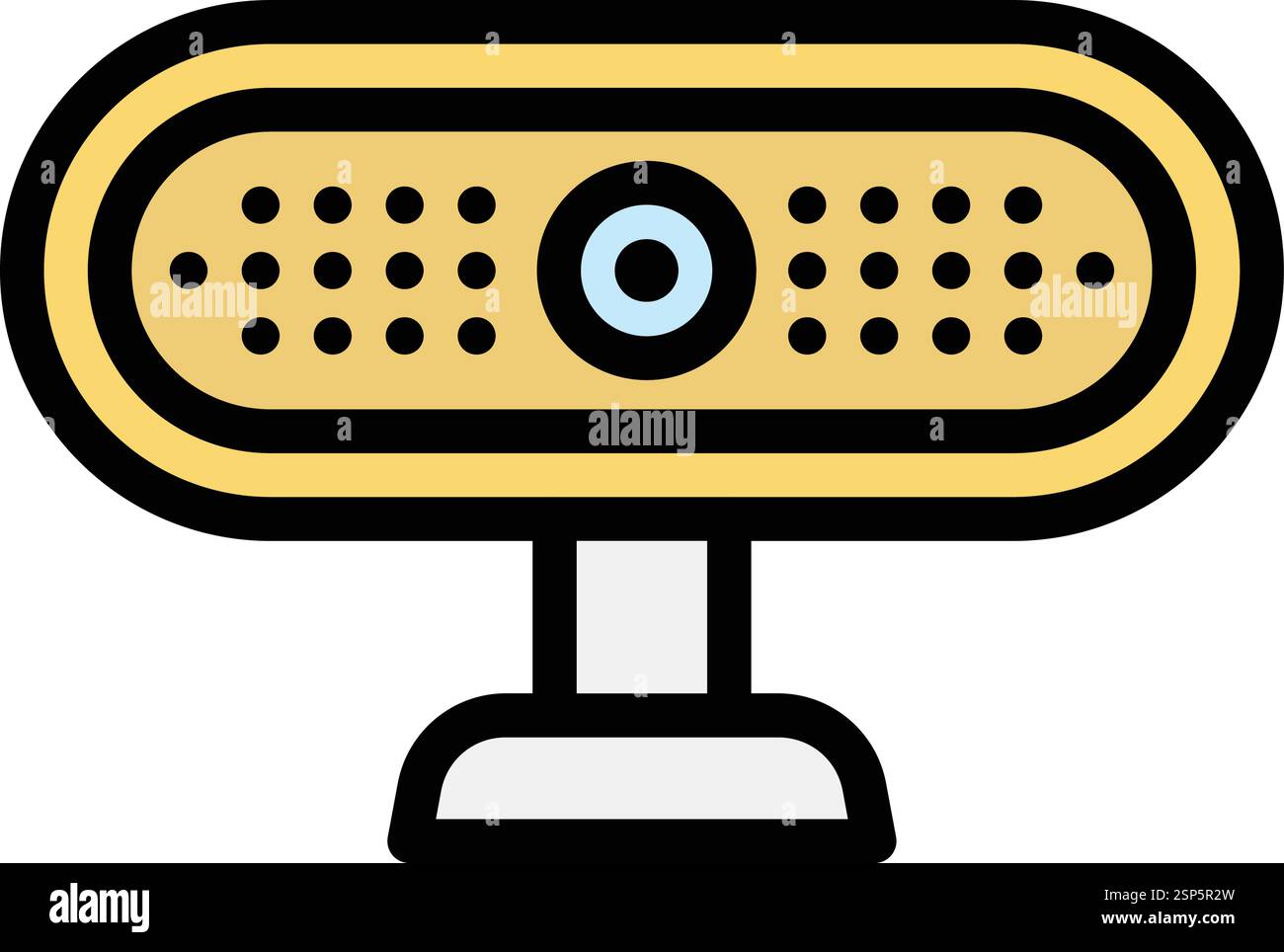 Illustrazione del design dell'icona del vettore webcam Illustrazione Vettoriale