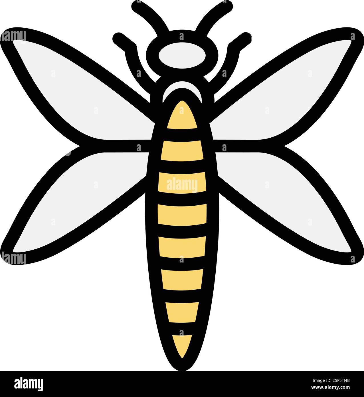 Illustrazione di progettazione dell'icona Dragonfly Vector Illustrazione Vettoriale