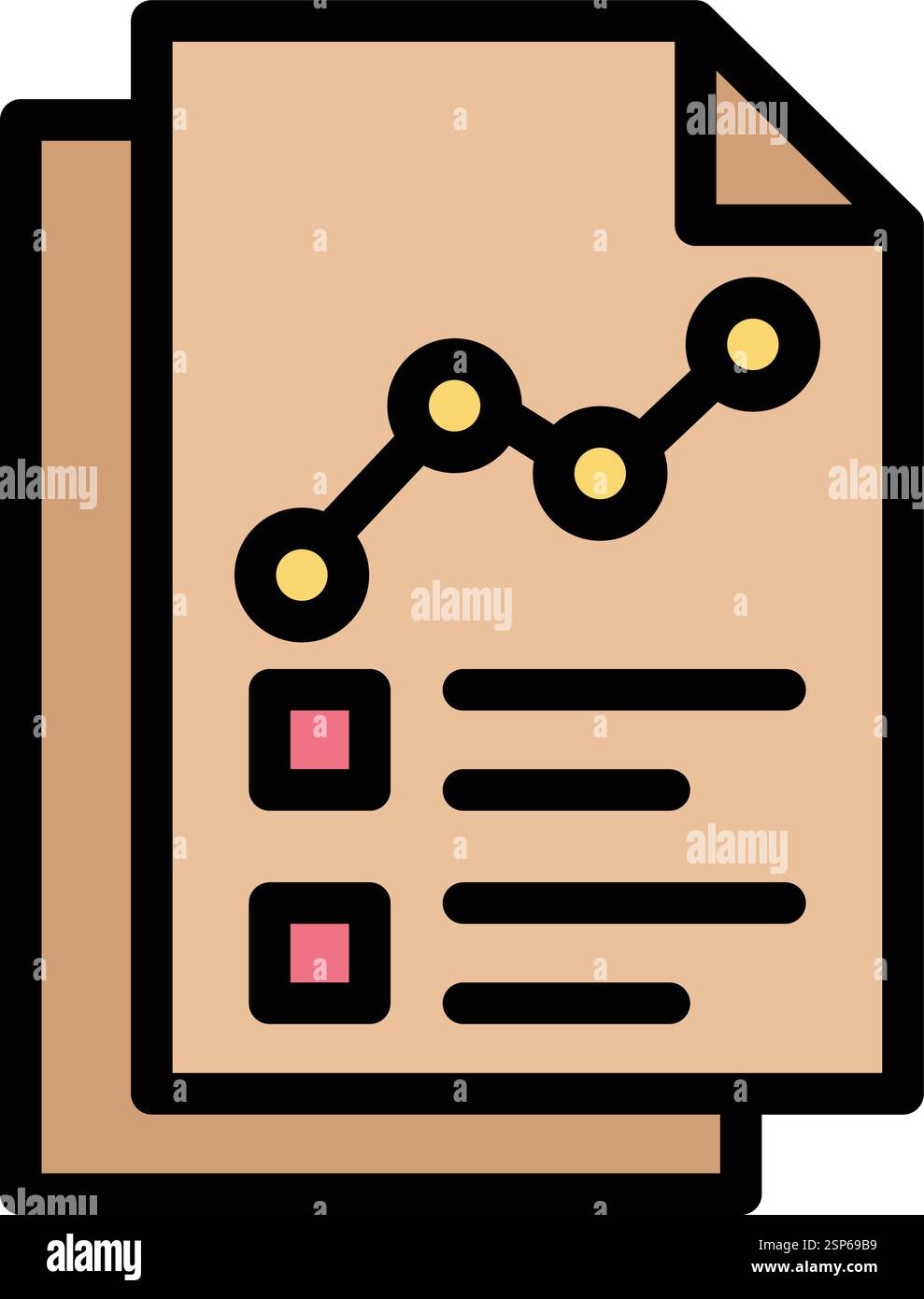 Illustrazione del progetto dell'icona del vettore di rapporto Illustrazione Vettoriale