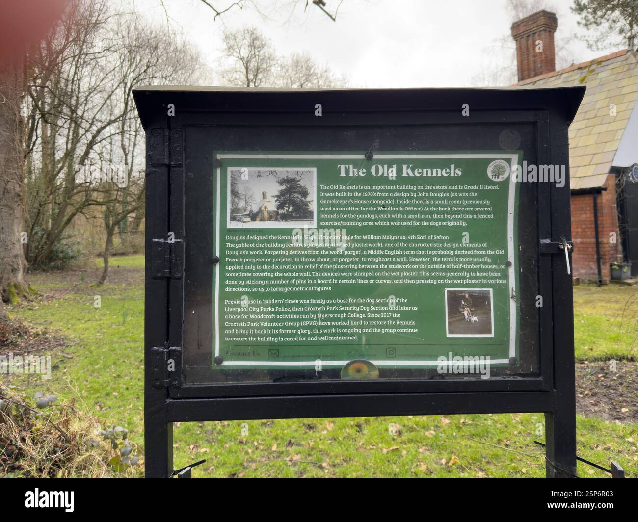 Croxteth Hall e Park and Grounds Liverpool - Immagine stock catturata con smartphone