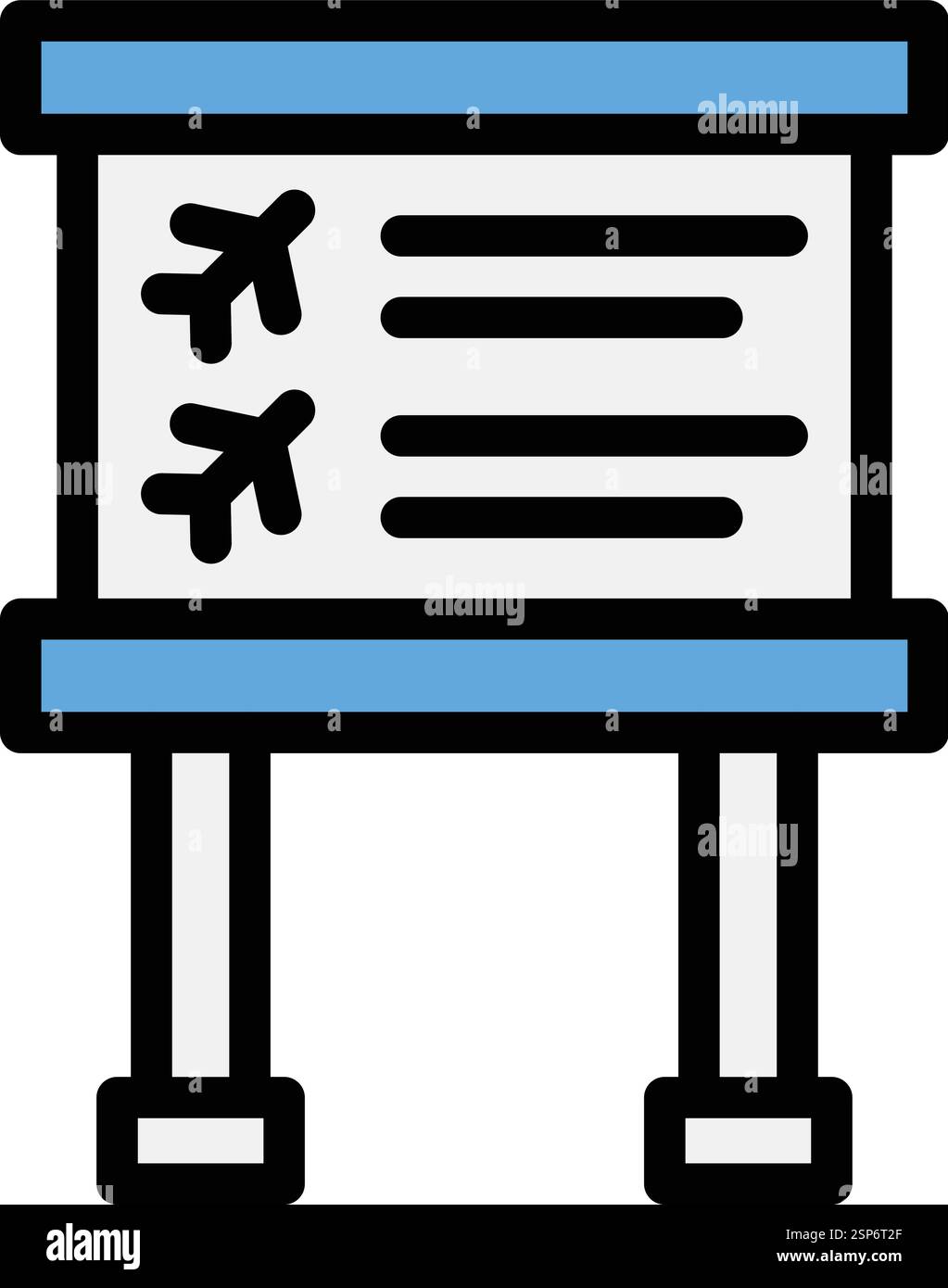 Illustrazione del disegno dell'icona del vettore informazioni di volo Illustrazione Vettoriale