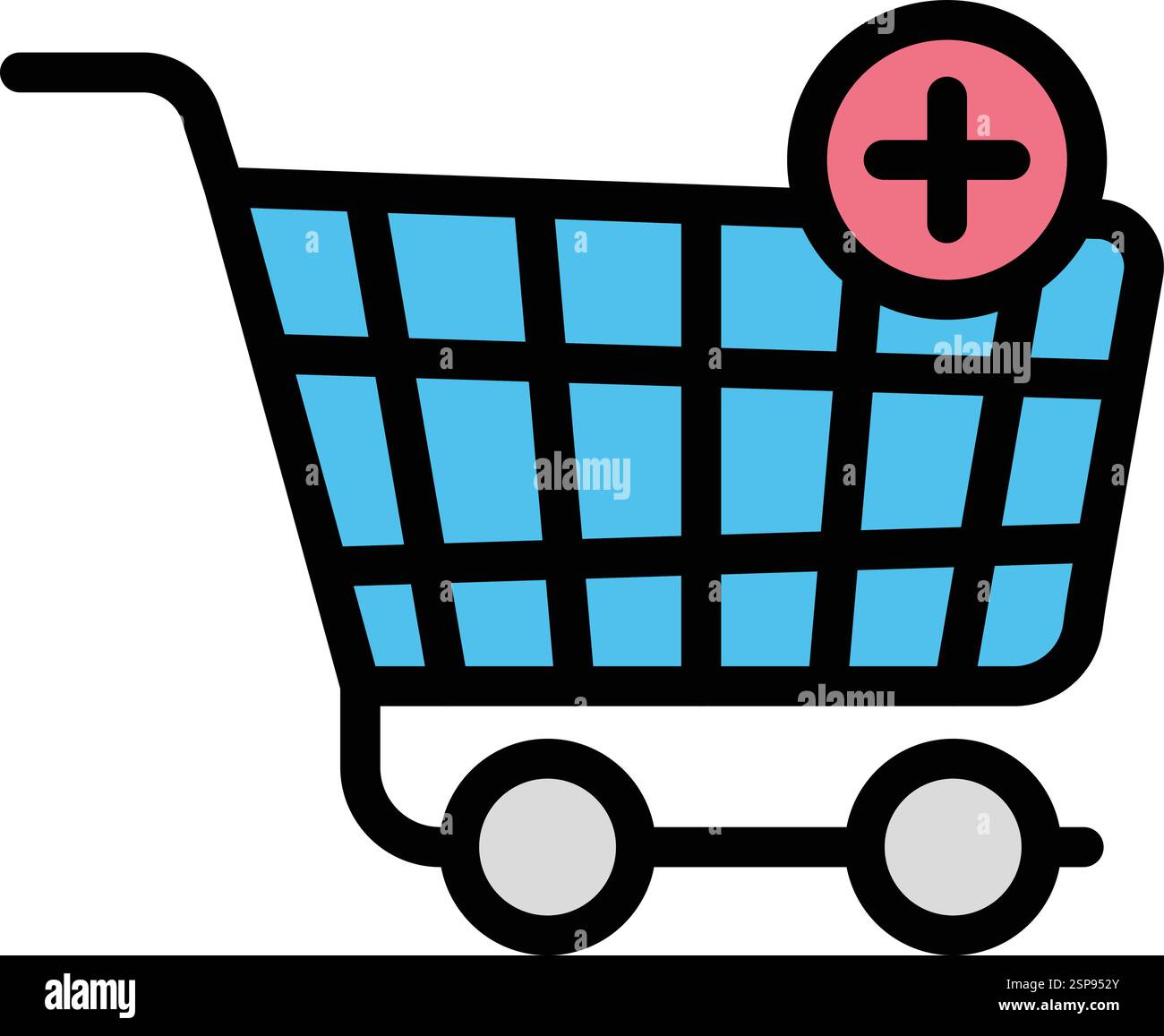 Aggiungi al carrello icona vettore illustrazione di progetto Illustrazione Vettoriale