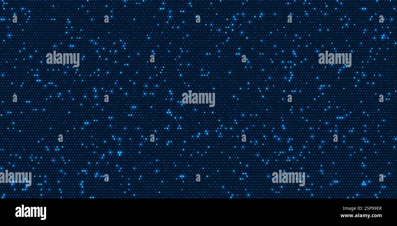 Moderno sfondo tecnologico con un design a punti pixel Illustrazione Vettoriale
