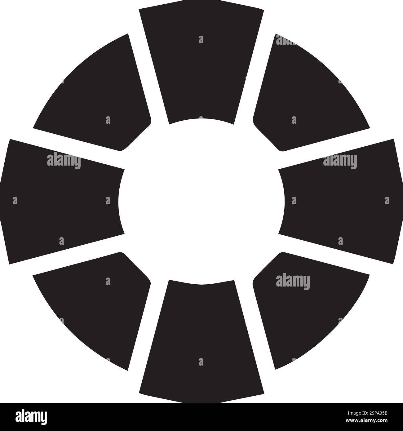 vettore di illustrazione dell'icona del glifo lifebuoy Illustrazione Vettoriale