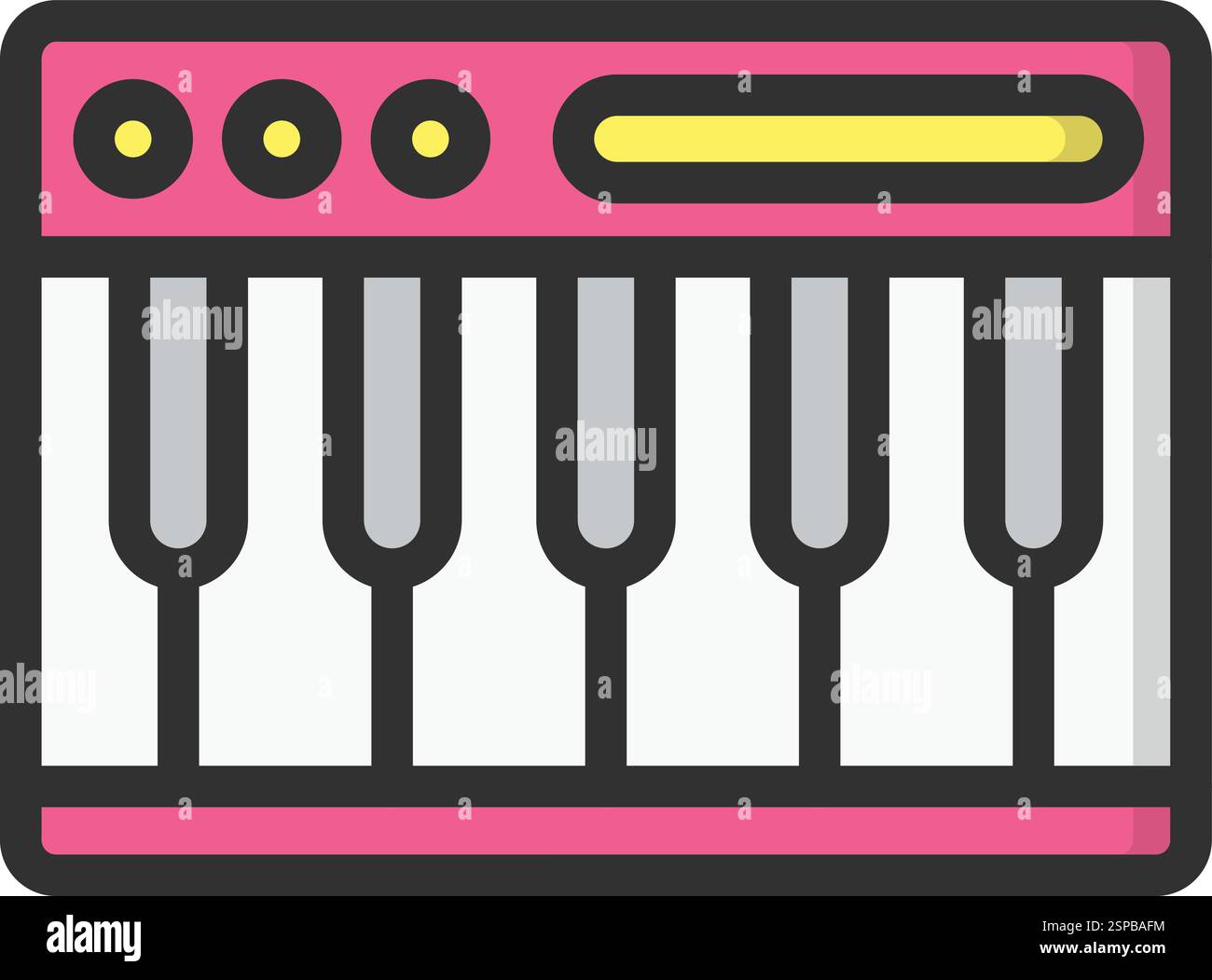 Illustrazione del disegno dell'icona di piano Vector Illustrazione Vettoriale
