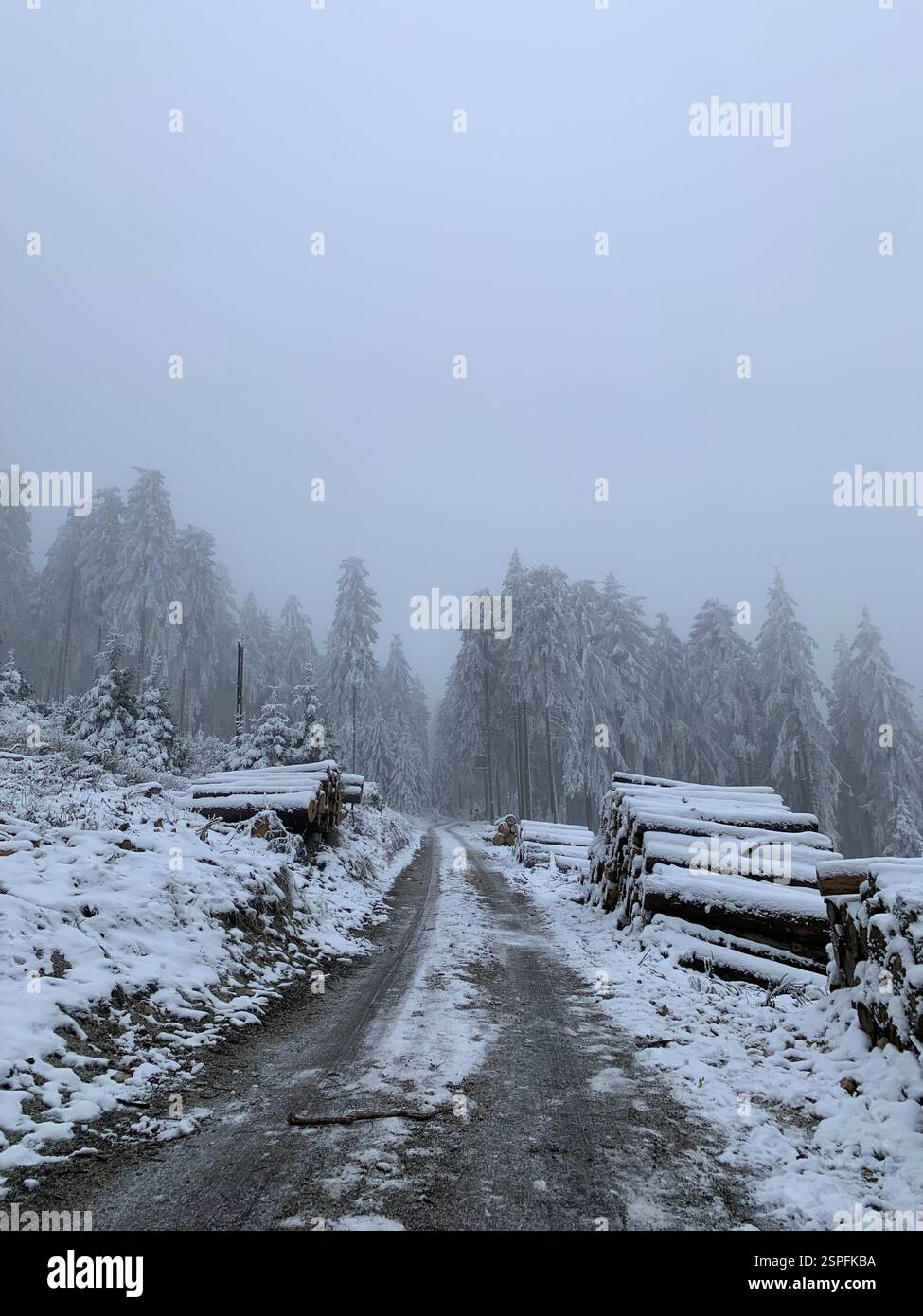 Il pupazzo di neve a piedi - Immagine stock catturata con smartphone