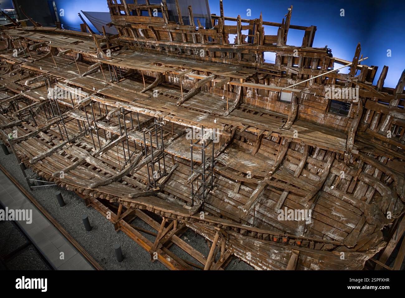 Mary Rose Shipwreck Museum, Portsmouth Historic Dockyard, Regno Unito Foto Stock