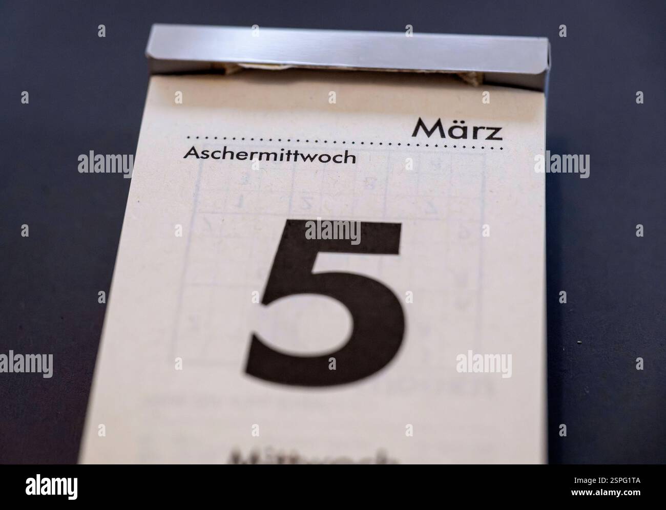 14.02.2025, Kalenderblatt 5. März 2025, Aschermittwoch 14.02.2025