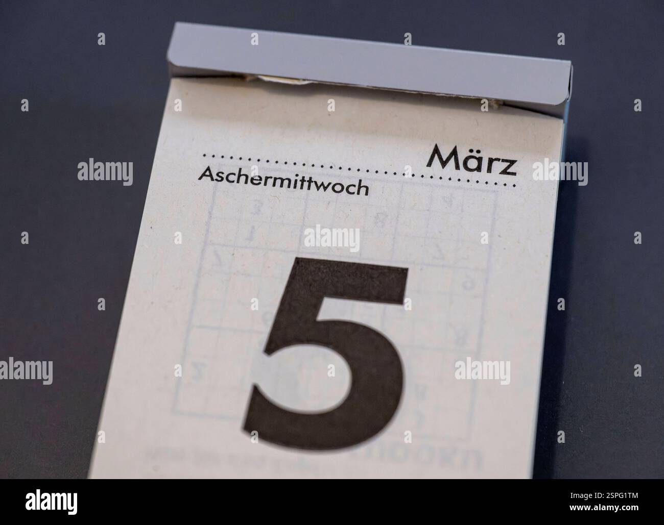 14.02.2025, Kalenderblatt 5. März 2025, Aschermittwoch 14.02.2025