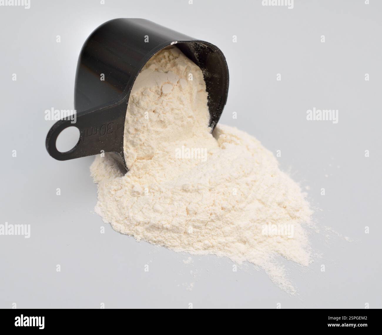 La gomma xantana è un polisaccaride con molti usi industriali, anche come additivo alimentare comune. Foto Stock
