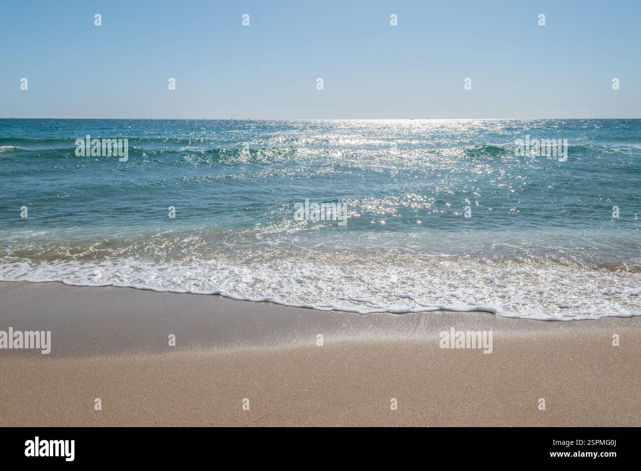 Onde sulla spiaggia, Fort Lauderdale. Foto Stock