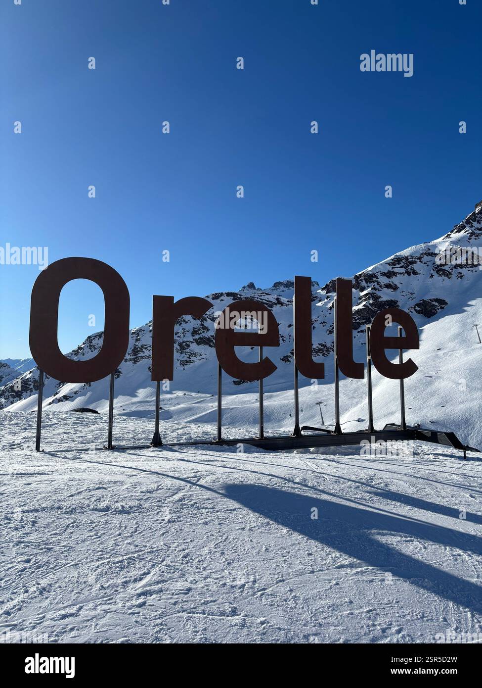 Sciare a Orelle - Immagine stock catturata con smartphone