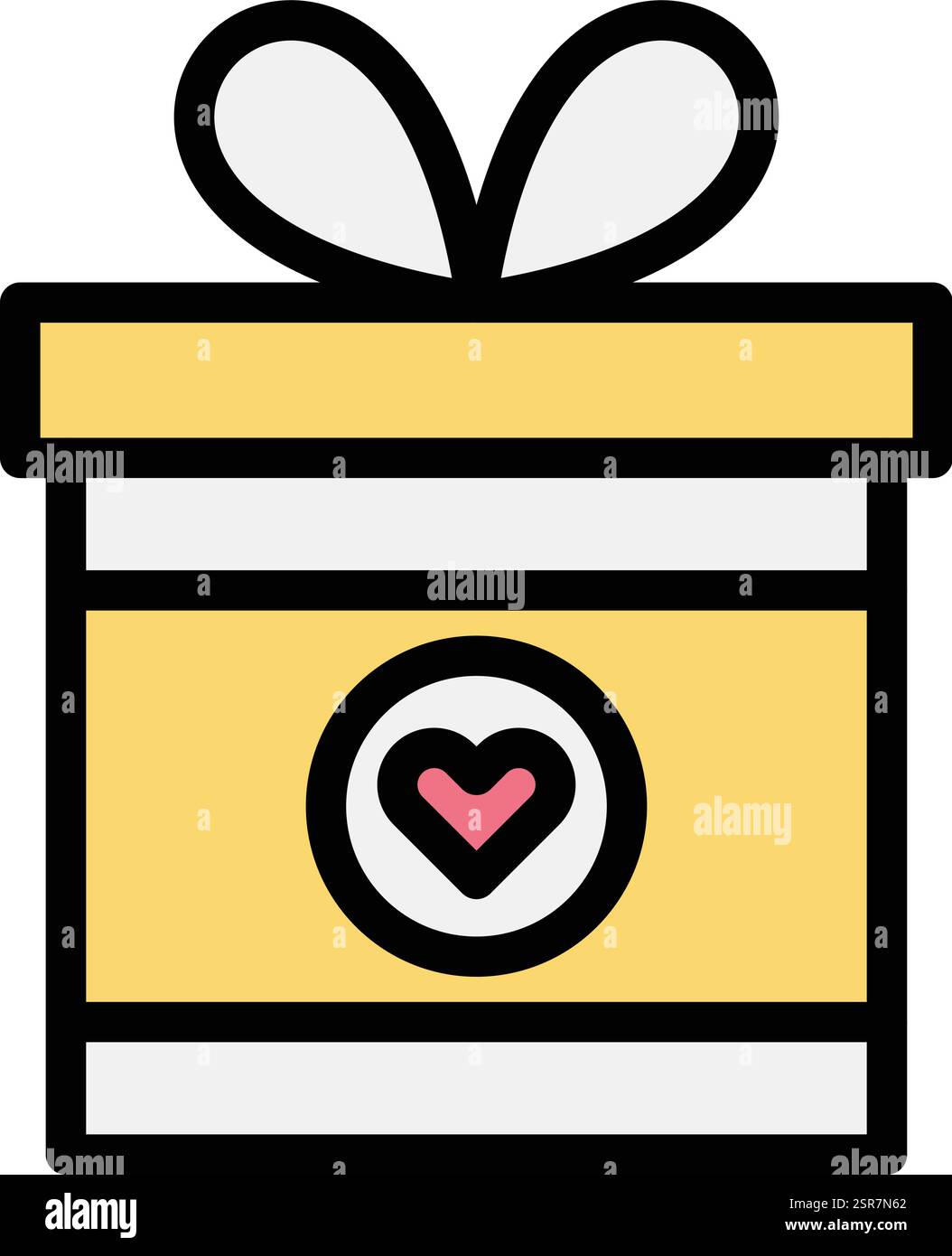 Illustrazione di progettazione dell'icona del vettore regalo Illustrazione Vettoriale