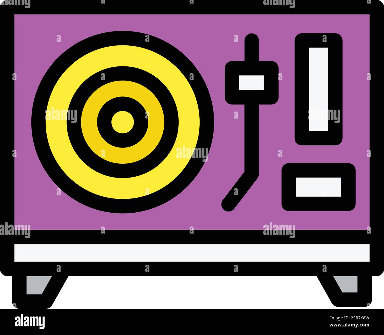 Illustrazione del design dell'icona Vector in vinile Illustrazione Vettoriale