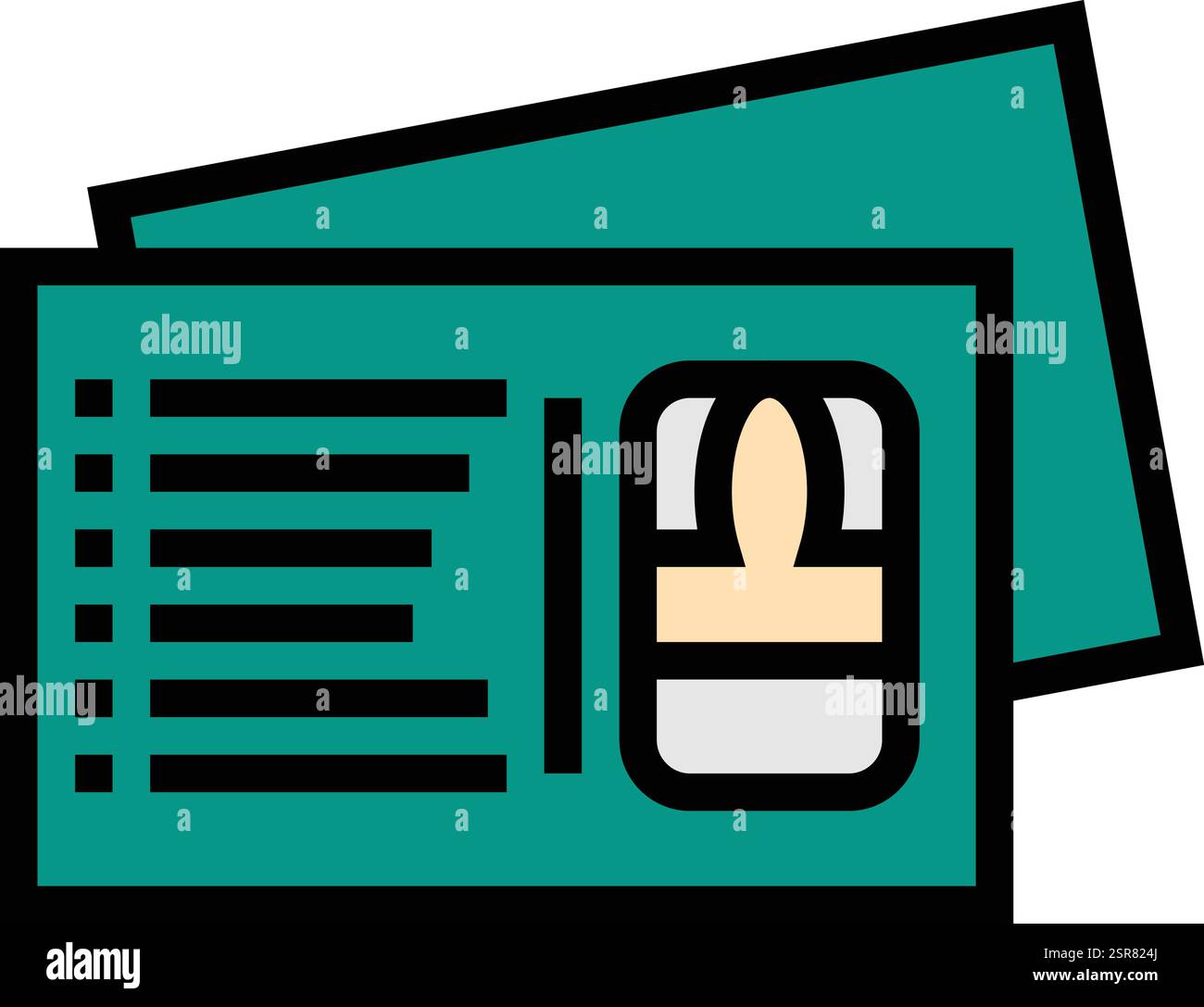 Illustrazione di progetto dell'icona del vettore cartolina Illustrazione Vettoriale