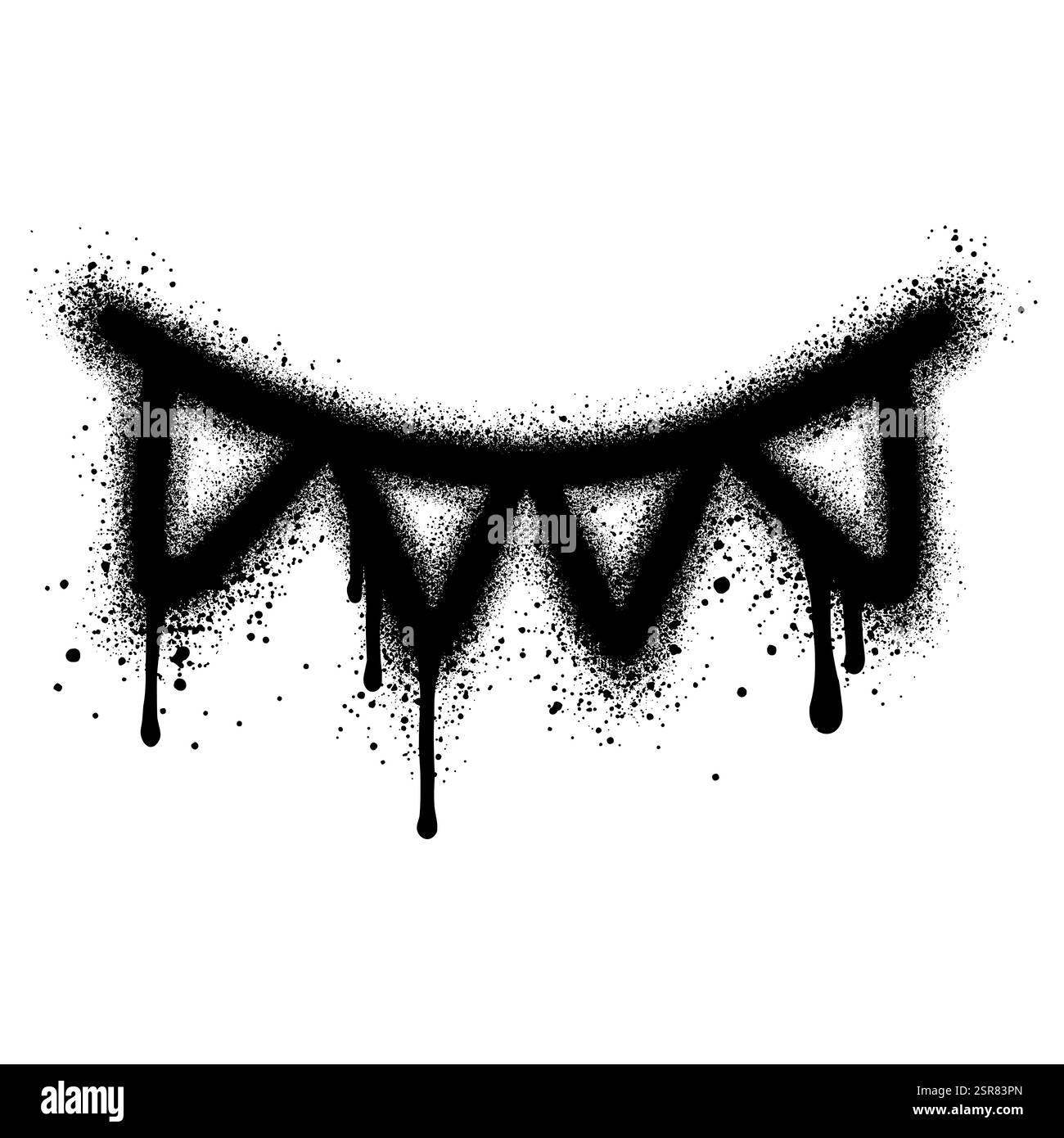 graffiti a bandiera con vernice spray Illustrazione Vettoriale