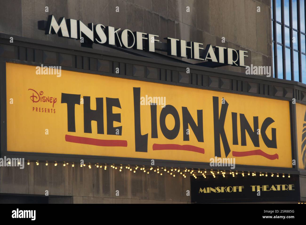 Musical Lion King a Broadway. Minskoff Theatre, New York, Manhattan. Guarda lo spettacolo! Foto Stock