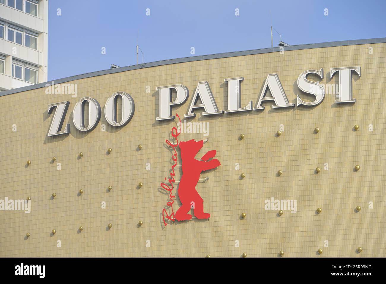 Logo della Berlinale, Film Festival, Zoo Palast cinema, Budapester Strasse, Charlottenburg, Berlino, Germania, Europa Foto Stock