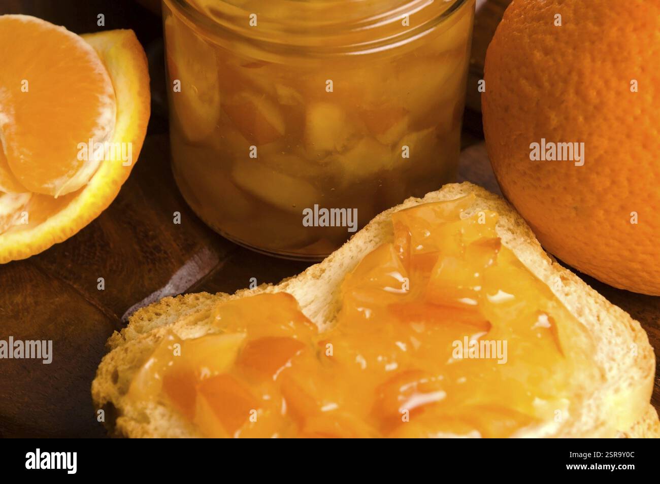 Marmellata d'arancia fatta in casa, lodz, polonia Foto Stock