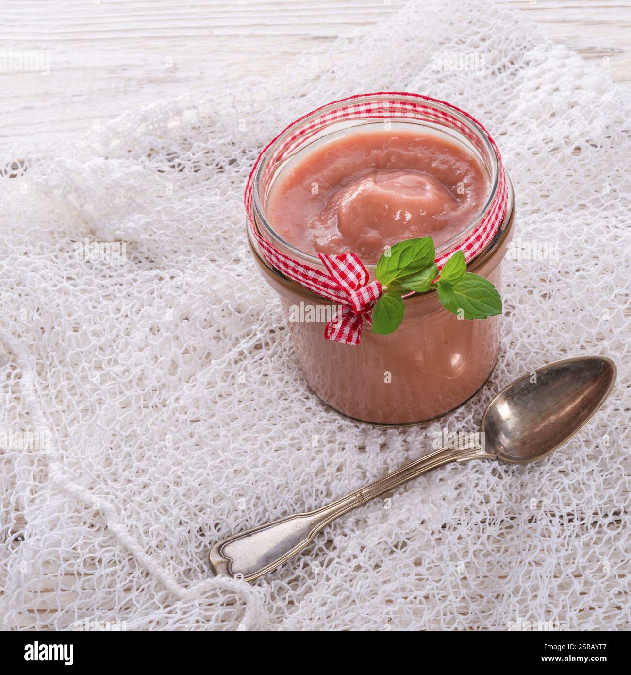 Marmellata di rabarbaro Foto Stock