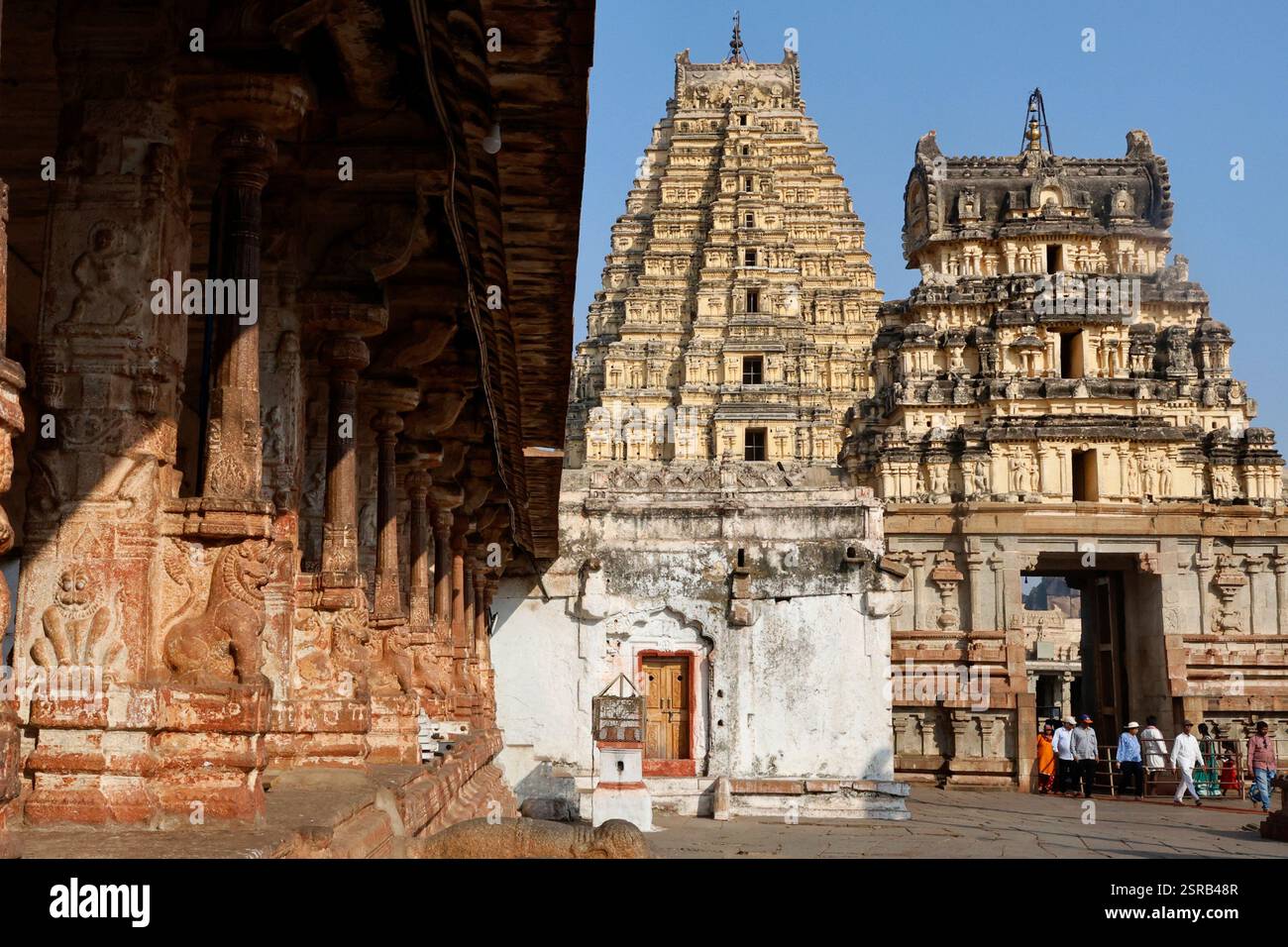 Tempio Virupaksha in Hampi, Karnataka, India Foto Stock