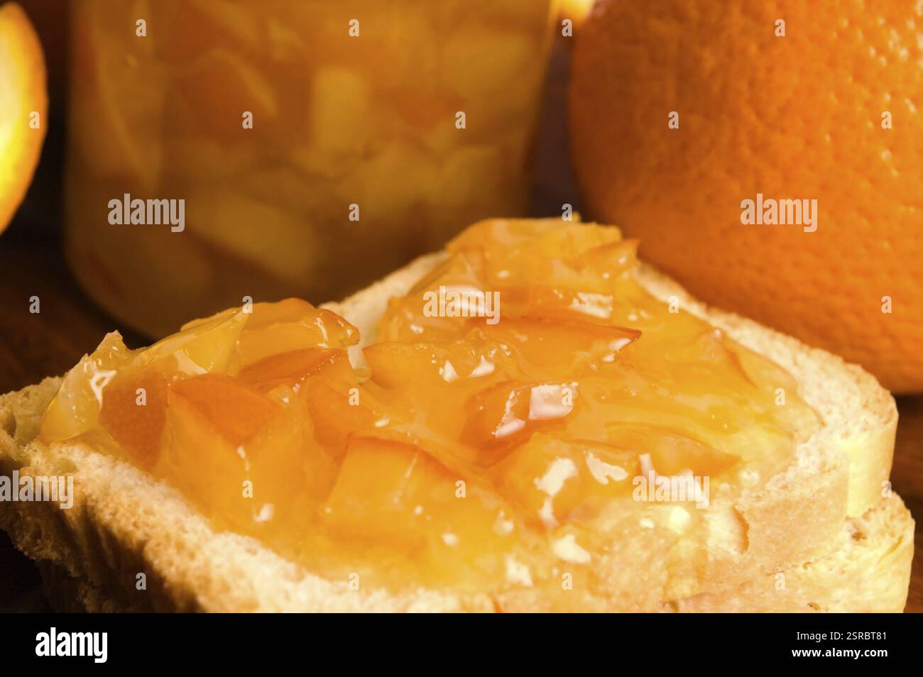 Marmellata d'arancia fatta in casa, lodz, polonia Foto Stock