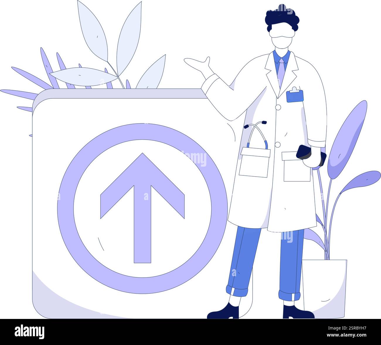 Personaggi medici che combattono l'epidemia concetto di vettore piatto operazione illustrazione disegnata a mano Illustrazione Vettoriale