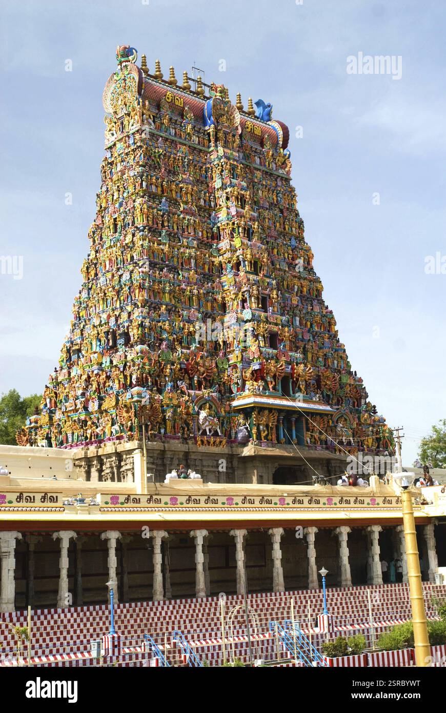 Tempio Meenakshi, Madurai, Tamil Nadu, India, Asia Foto Stock