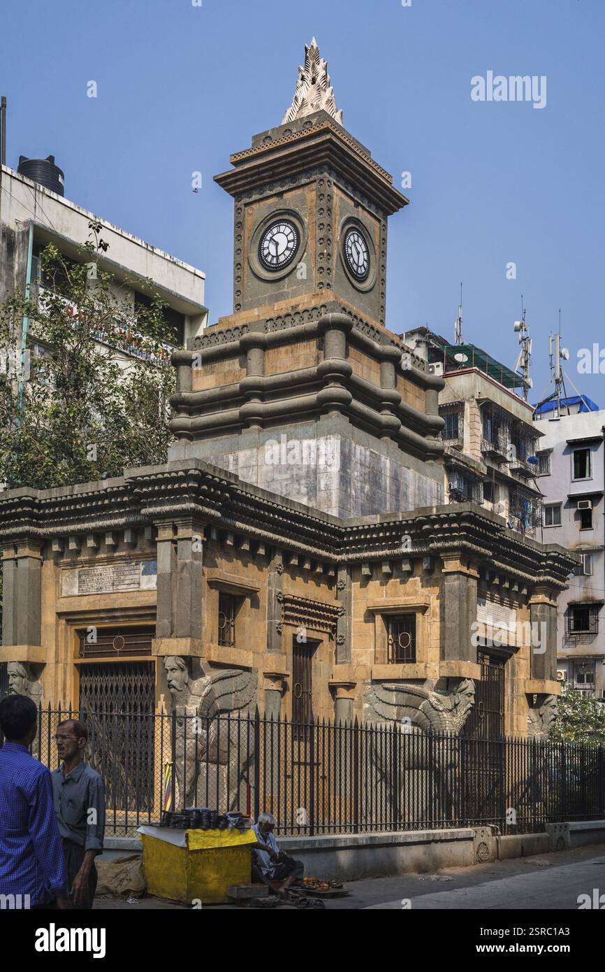 Bomanjee Hormarjee Wadia Clock Tower, Mumbai, Maharashtra, India, Asia Foto Stock