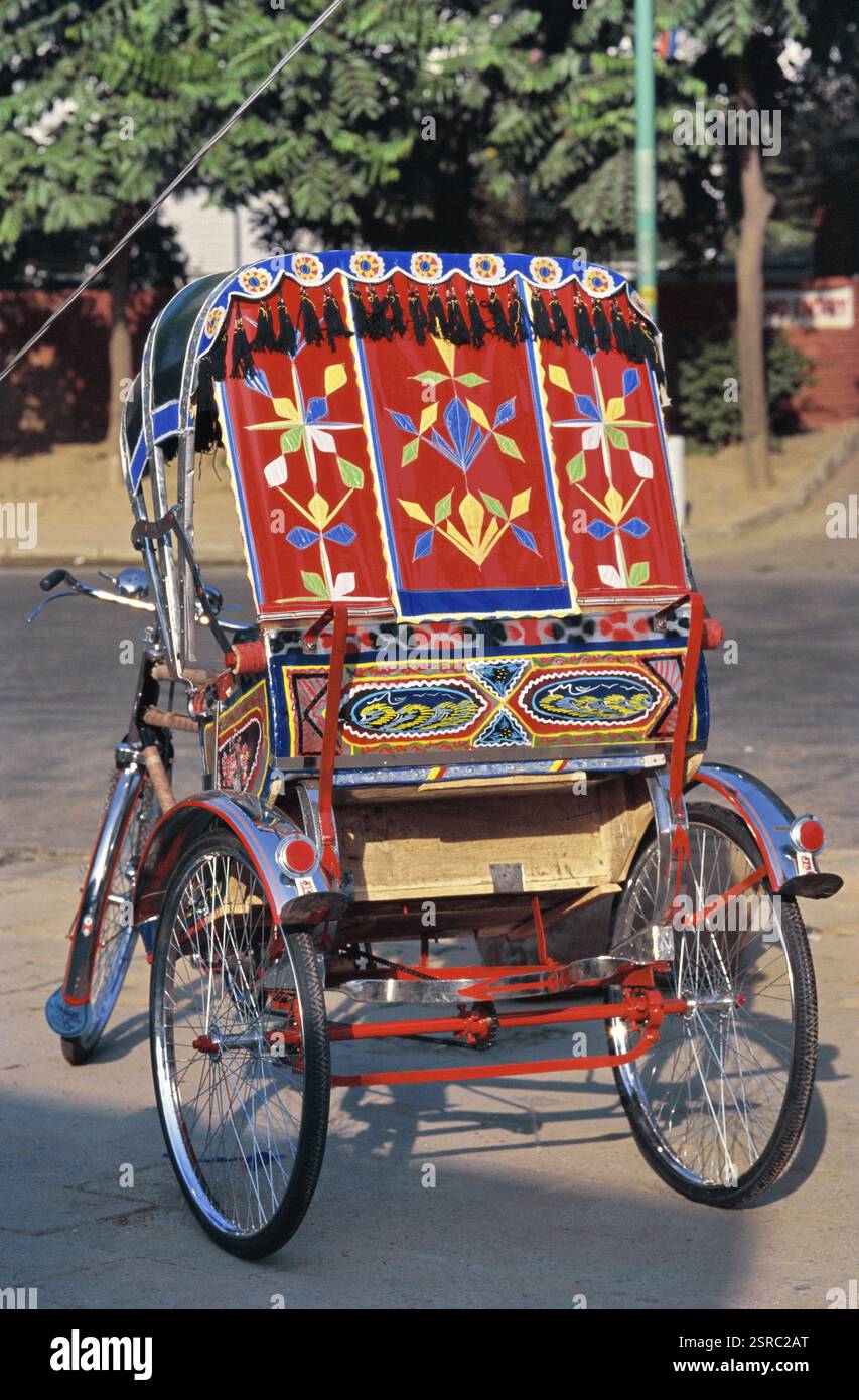 Risciò ciclabile, Chandigarh, Punjab, India, Asia Foto Stock