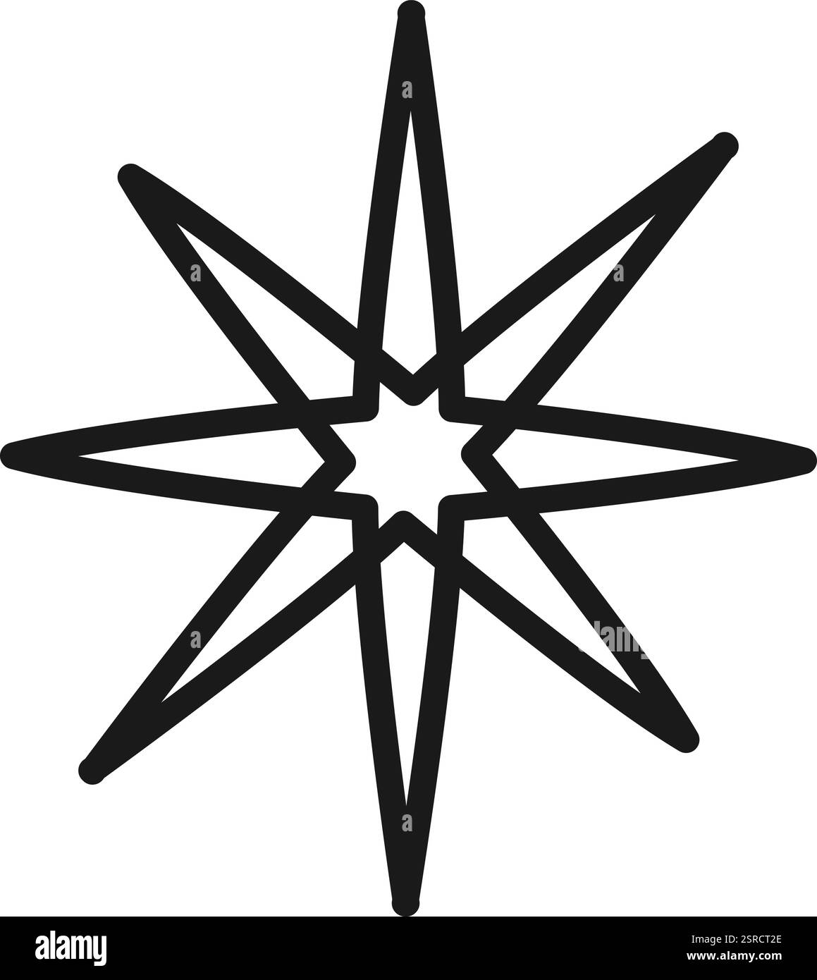 Artemio – Set Di 8 Fustelle Per Taglio A Forma Di Stella A 5 Punte – In Metallo