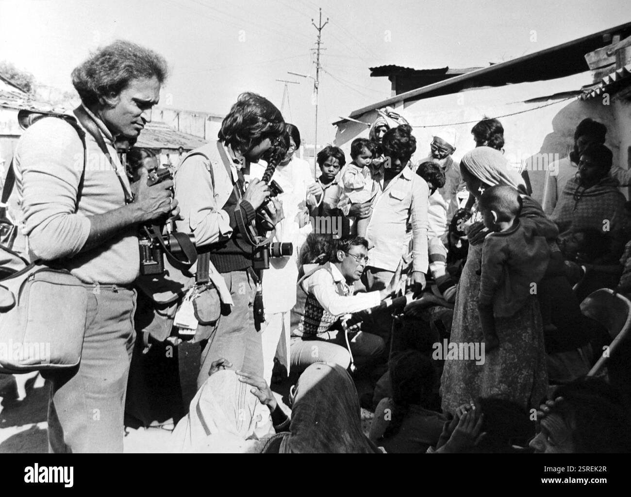 Fotografo Raghu Rai, union Carbide gas leak Tragedy, Bhopal, madhya pradesh, India, Asia Foto Stock