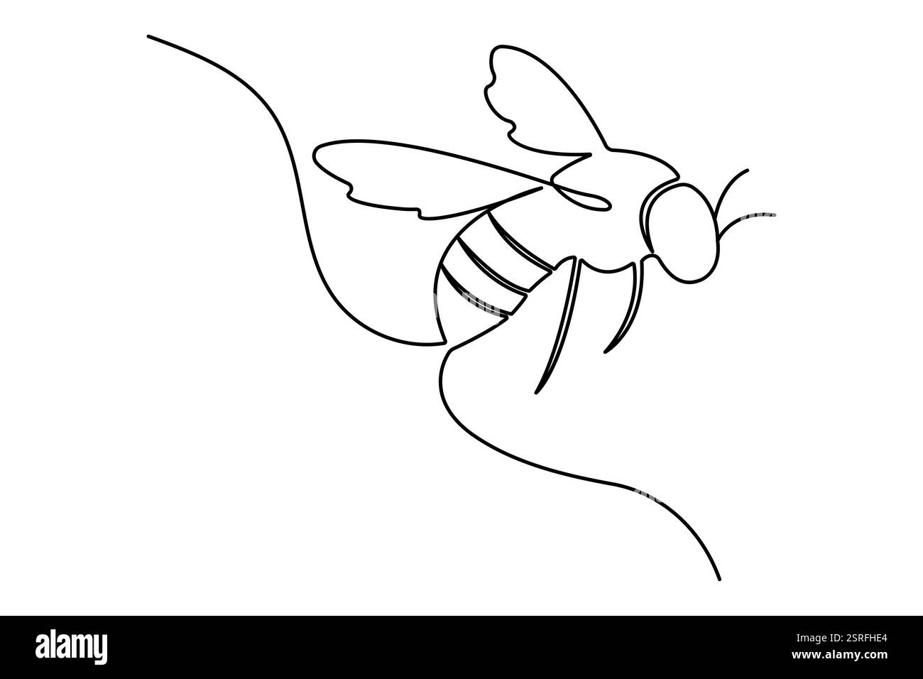 Disegno continuo a una linea e icona vettoriale minimalista Illustrazione Vettoriale