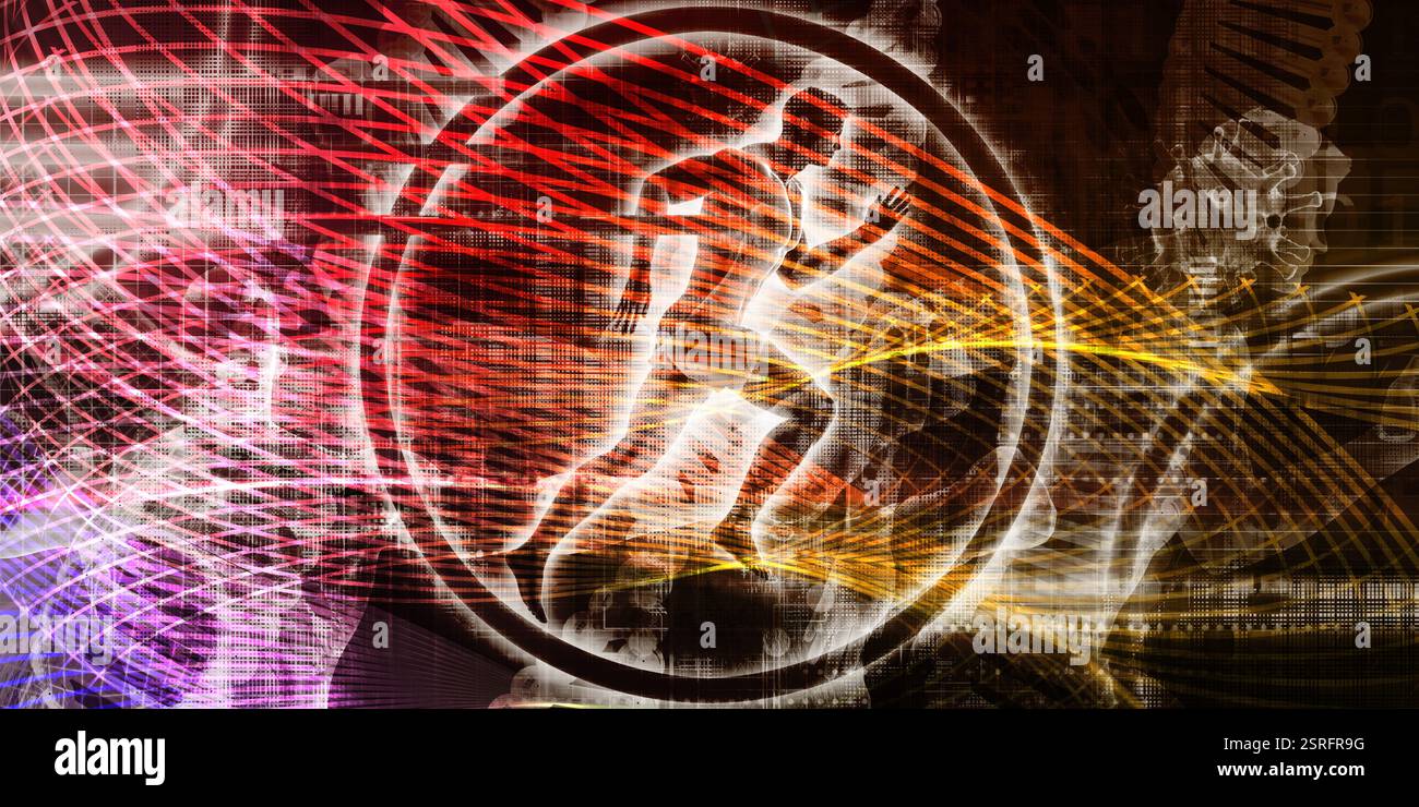 Il futuristico Healthcare in futuro con il Medico Foto Stock