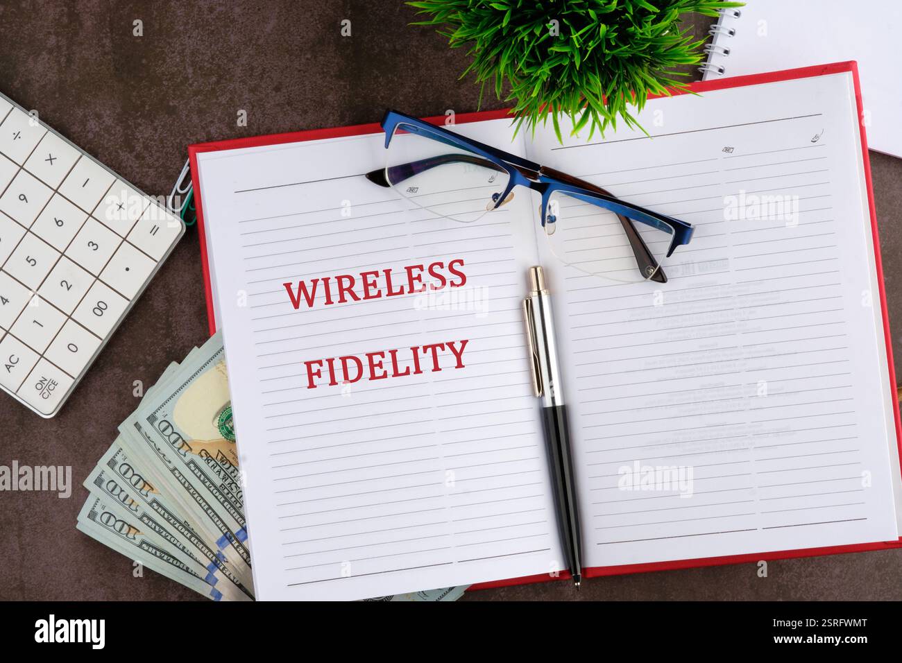 Esplorazione della tecnologia di fedeltà wireless e del suo ruolo nel connettere i dispositivi in contesti aziendali moderni. Foto Stock