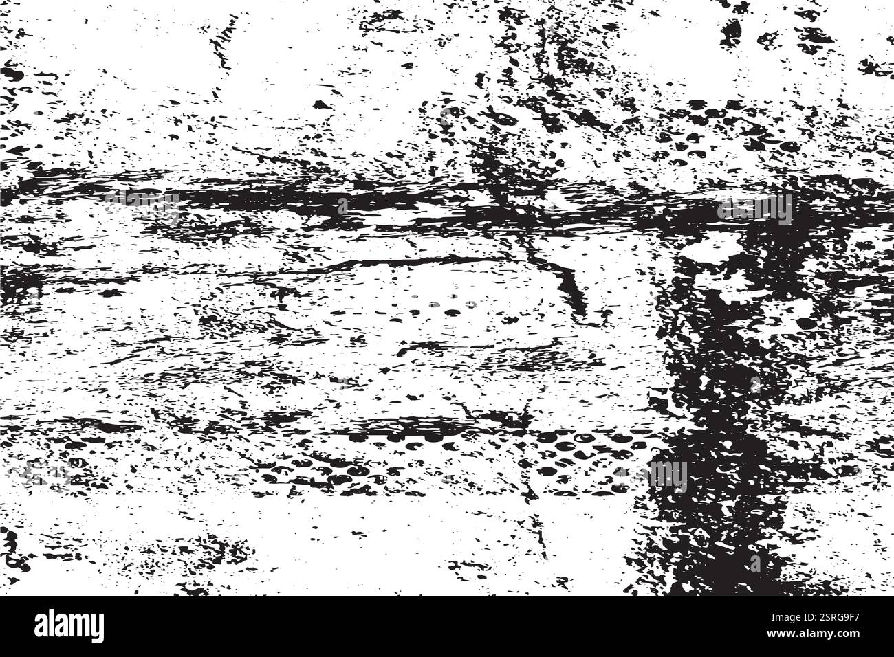 Particelle di inchiostro grunge caotiche. Consistenza astratta con granulosità e macchie. Spruzzi di vernice Illustrazione Vettoriale
