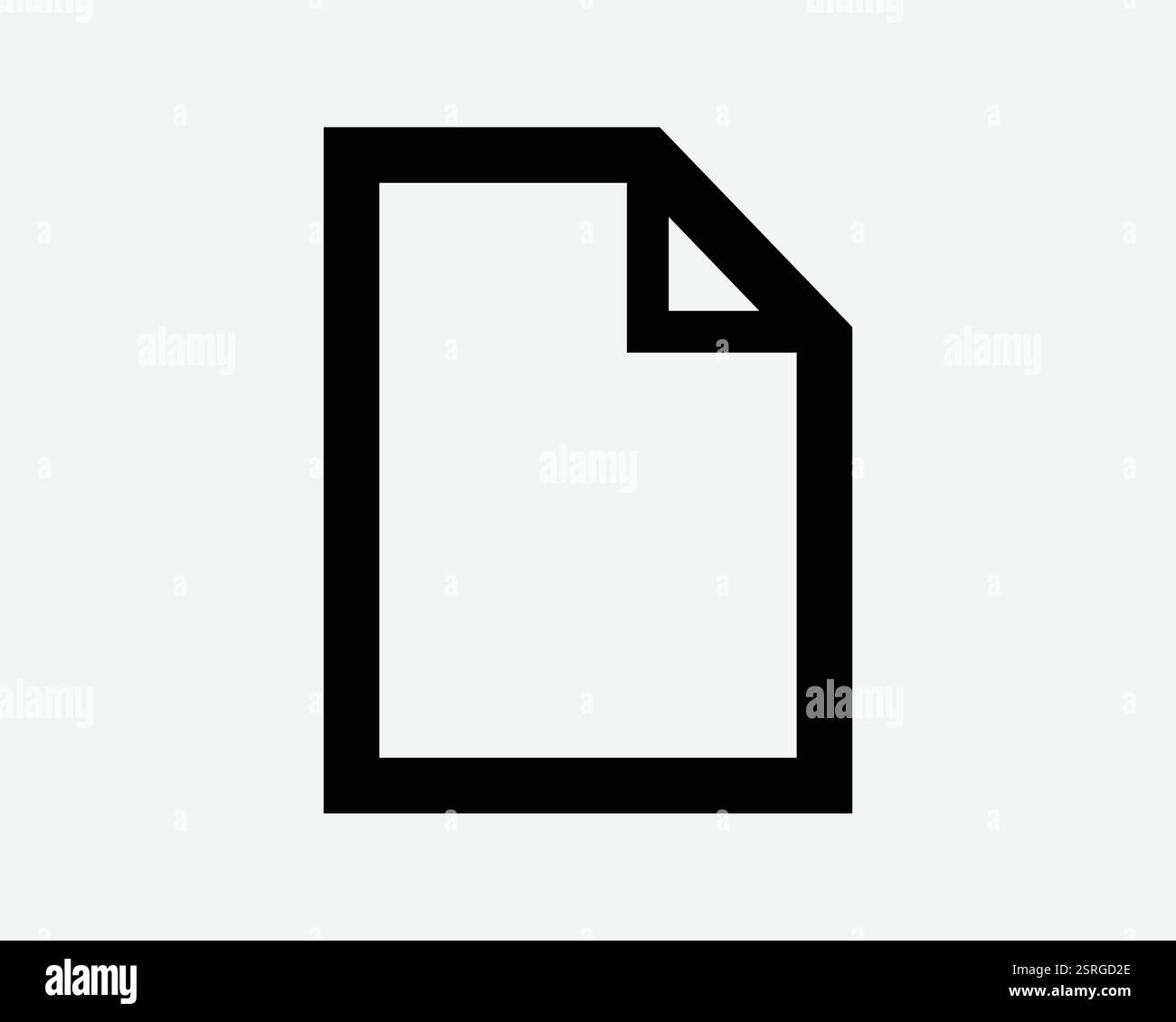 Pagina file Foglio documento cartella della carta profilo icona bianco nero simbolo simbolo grafico vettore illustrazione grafica Illustrazione Vettoriale