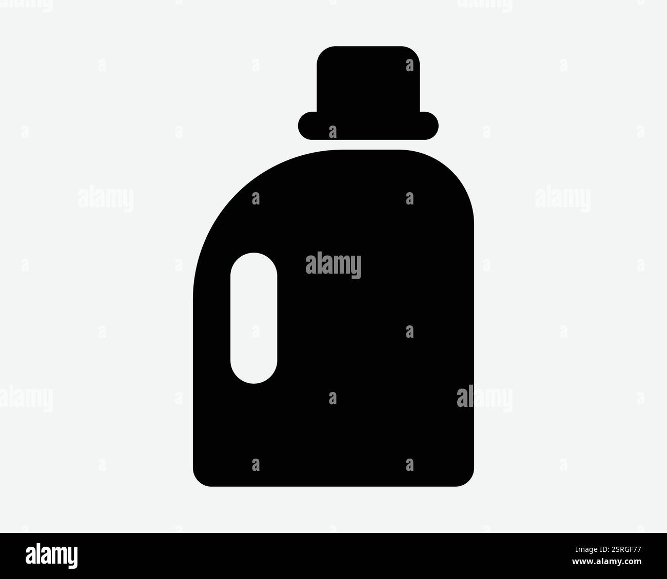 Detersivo per bucato bottiglia sapone pulizia materiale lavare pulito forma contenitore di abbigliamento nero/bianco simbolo simbolo simbolo illustrazione grafica vettore Illustrazione Vettoriale