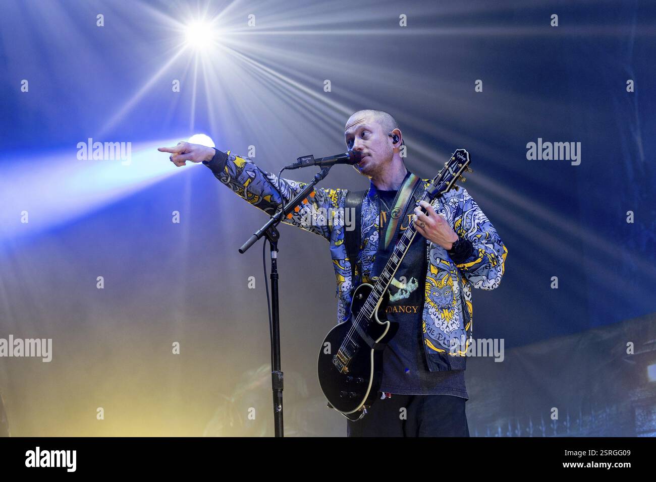 TRIVIUM, metal band, USA, Matthew Heafy, cantante, chitarrista, concerto, 14.02.2025, Max-Schmeling-Halle, Berlino, Germania < english> TRIVIUM, metal band, Foto Stock