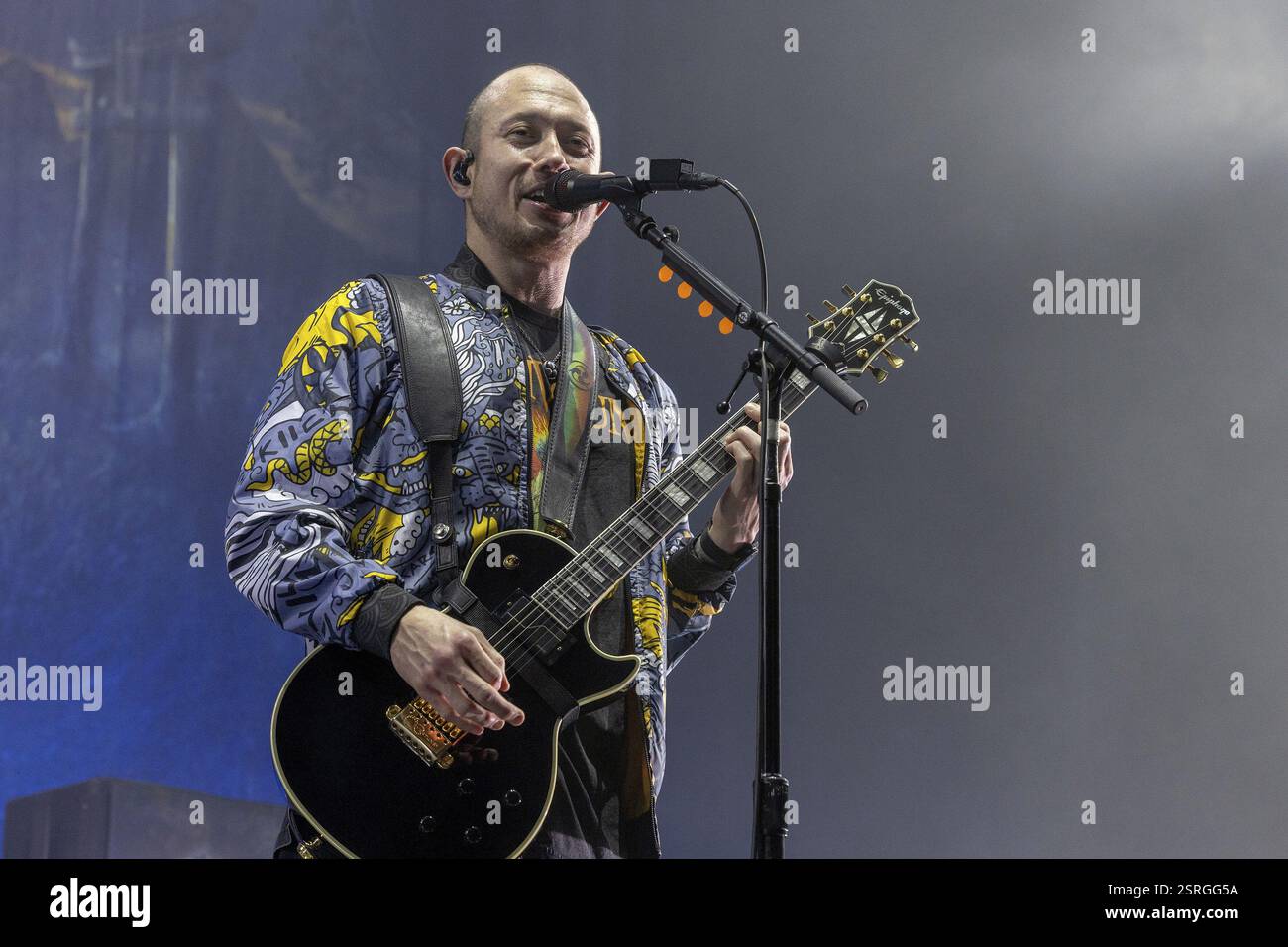 TRIVIUM, metal band, USA, Matthew Heafy, cantante, chitarrista, concerto, 14.02.2025, Max-Schmeling-Halle, Berlino, Germania < english> TRIVIUM, metal band, Foto Stock