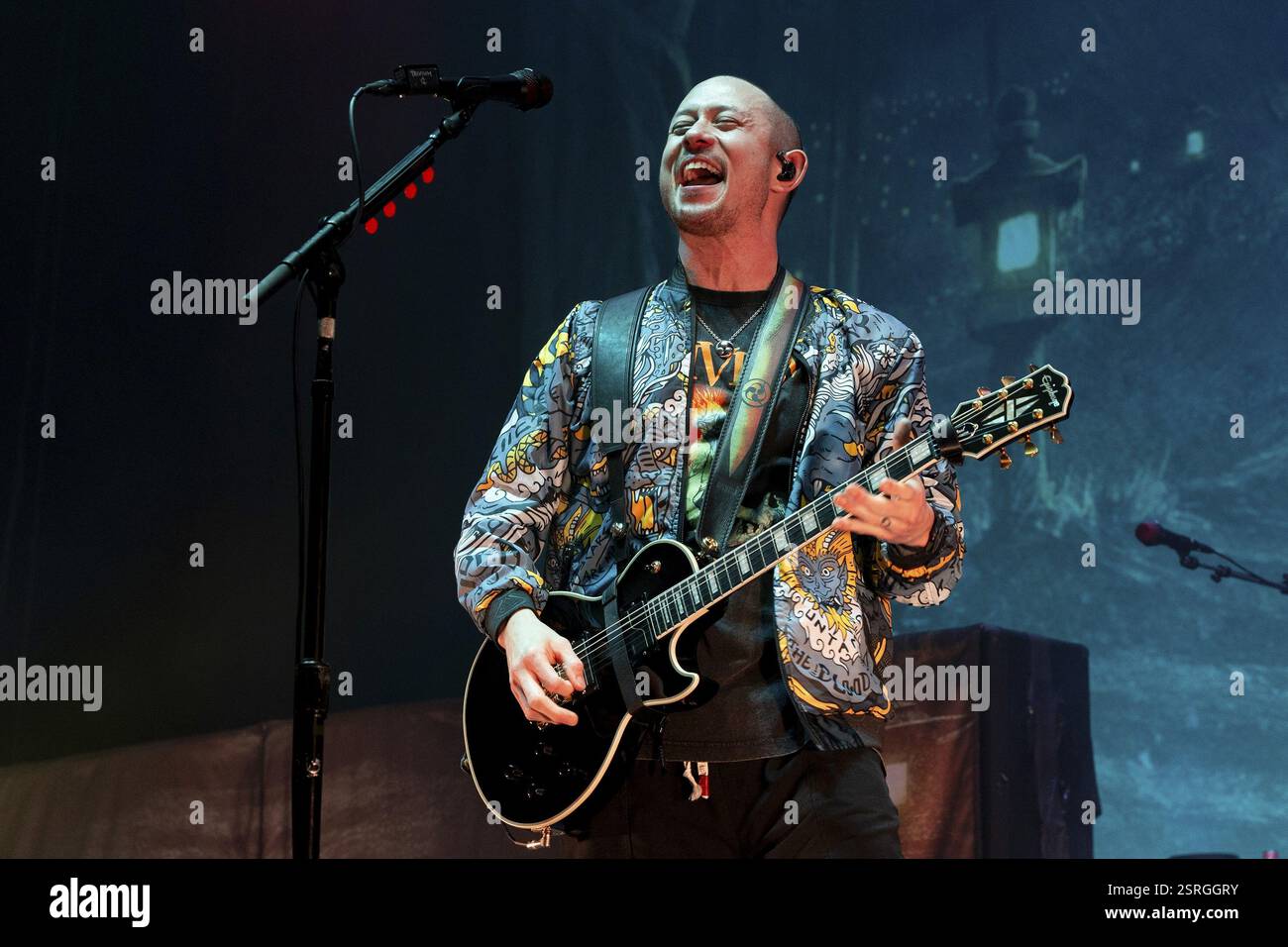 TRIVIUM, metal band, USA, Matthew Heafy, cantante, chitarrista, concerto, 14.02.2025, Max-Schmeling-Halle, Berlino, Germania < english> TRIVIUM, metal band, Foto Stock