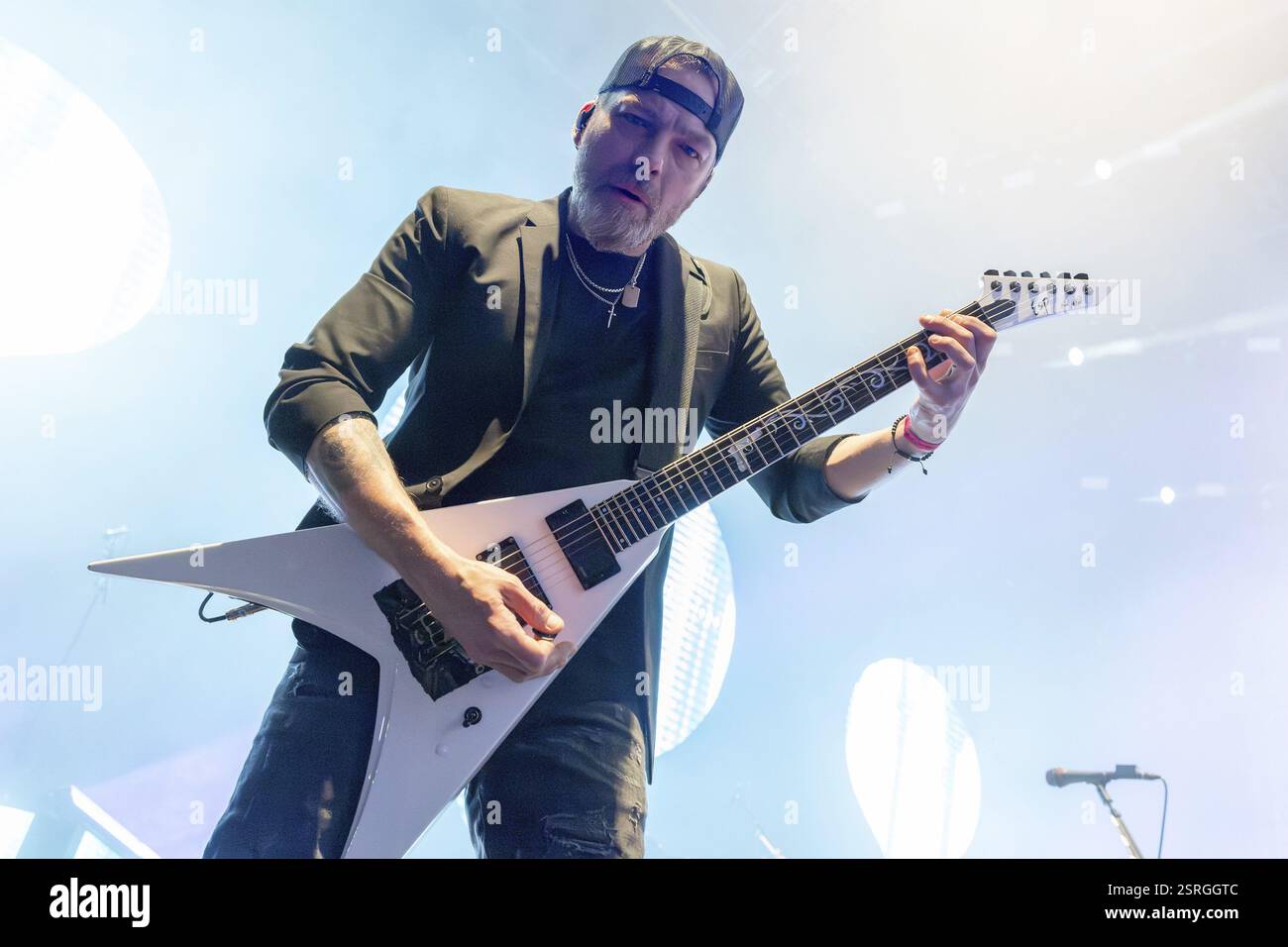 BULLET FOR MY VALENTINE, Metal Band, GB, Michael Paget, chitarrista, Poisoned Ascendancy EU Tour 2025 per celebrare il 20° anniversario dell'iconica Alb Foto Stock