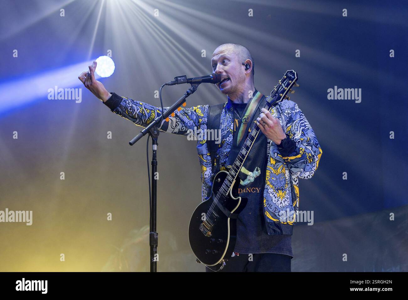 TRIVIUM, metal band, USA, Matthew Heafy, cantante, chitarrista, concerto, 14.02.2025, Max-Schmeling-Halle, Berlino, Germania < english> TRIVIUM, metal band, Foto Stock