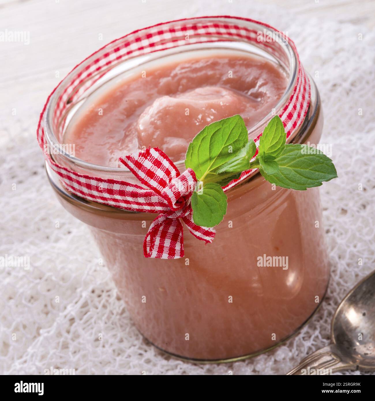 Marmellata di rabarbaro Foto Stock