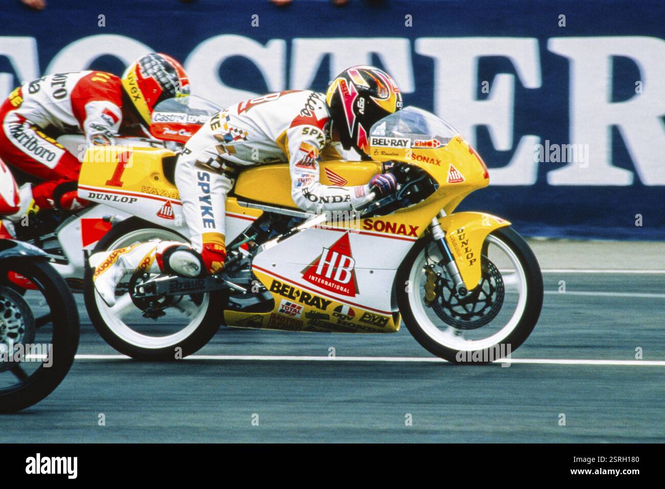 Dirk Raudies (DEU), Campionato del mondo motociclistico, Honda 125 cc, partenza al GP d'Austria, 22 maggio 1994 Foto Stock