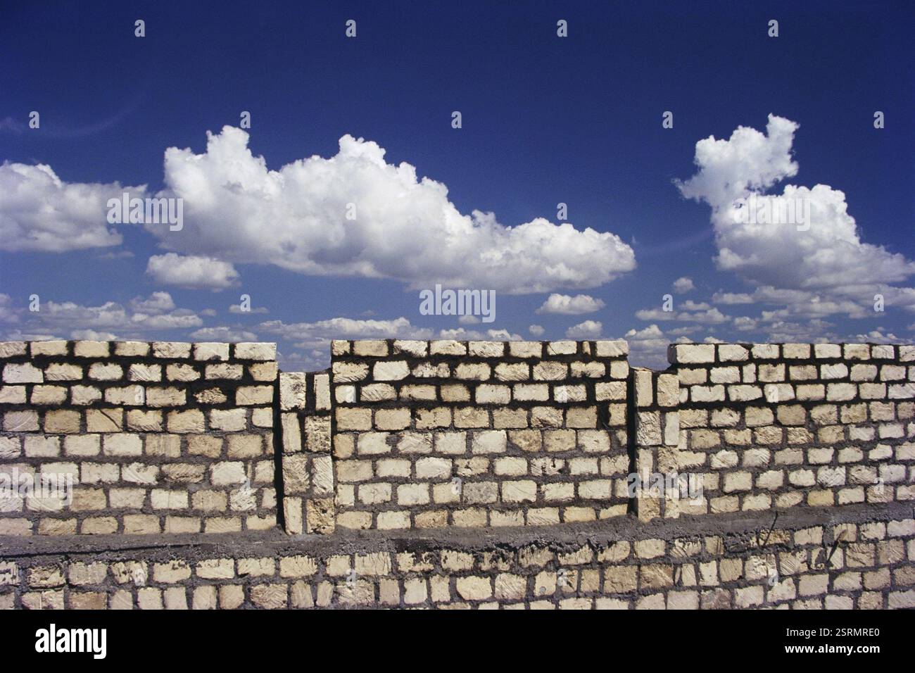 Ambiente, muro di mattoni, India, Asia Foto Stock