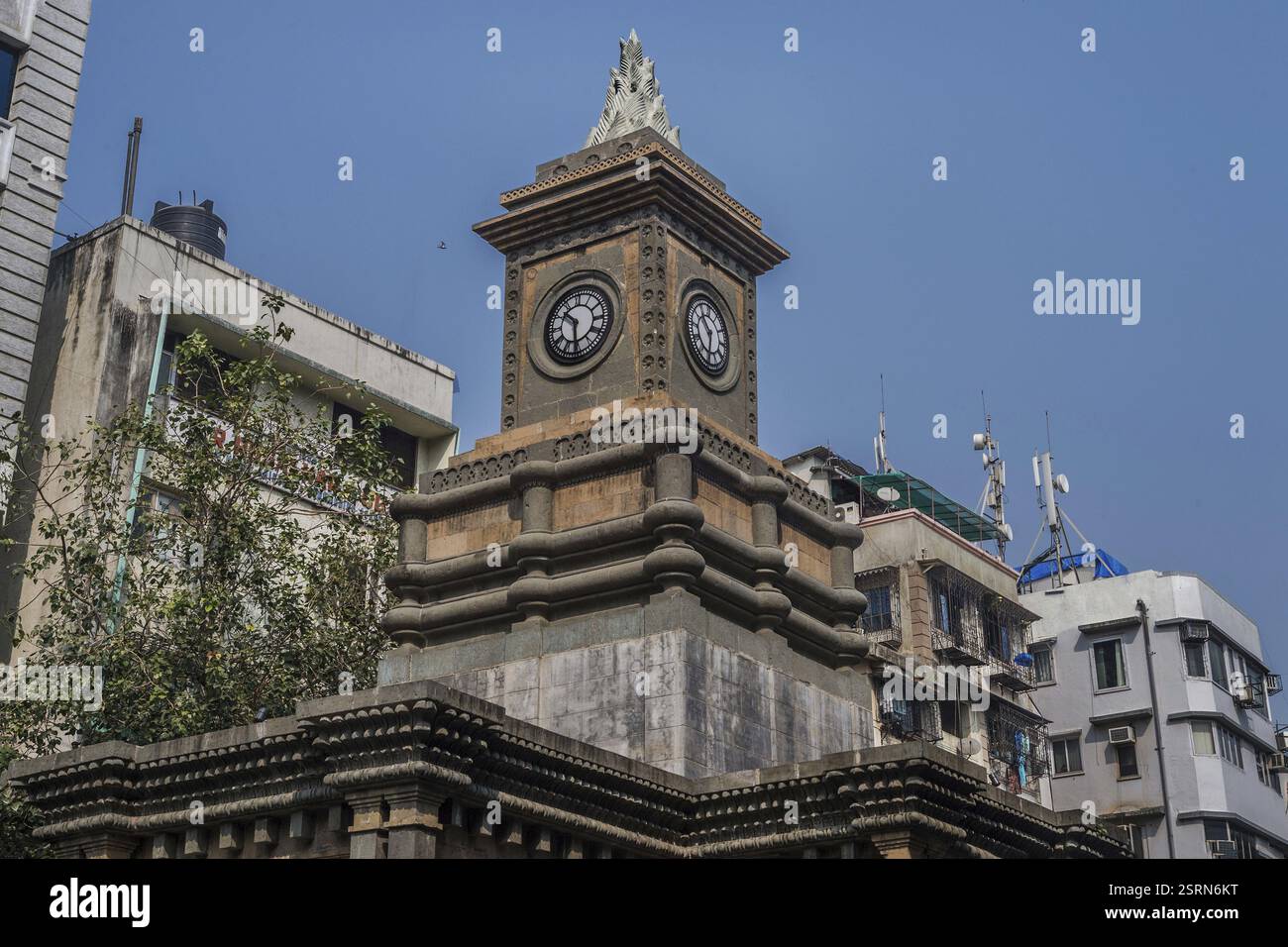 Bomanjee Hormarjee Wadia Clock Tower, Mumbai, Maharashtra, India, Asia Foto Stock