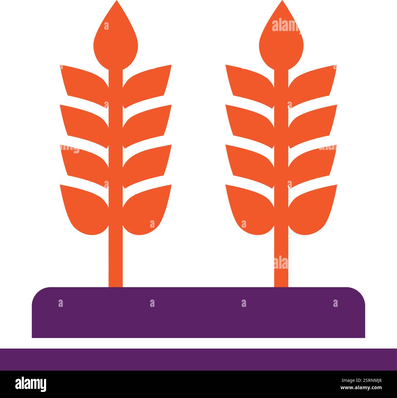 Illustrazione del design dell'icona del vettore di grano Illustrazione Vettoriale