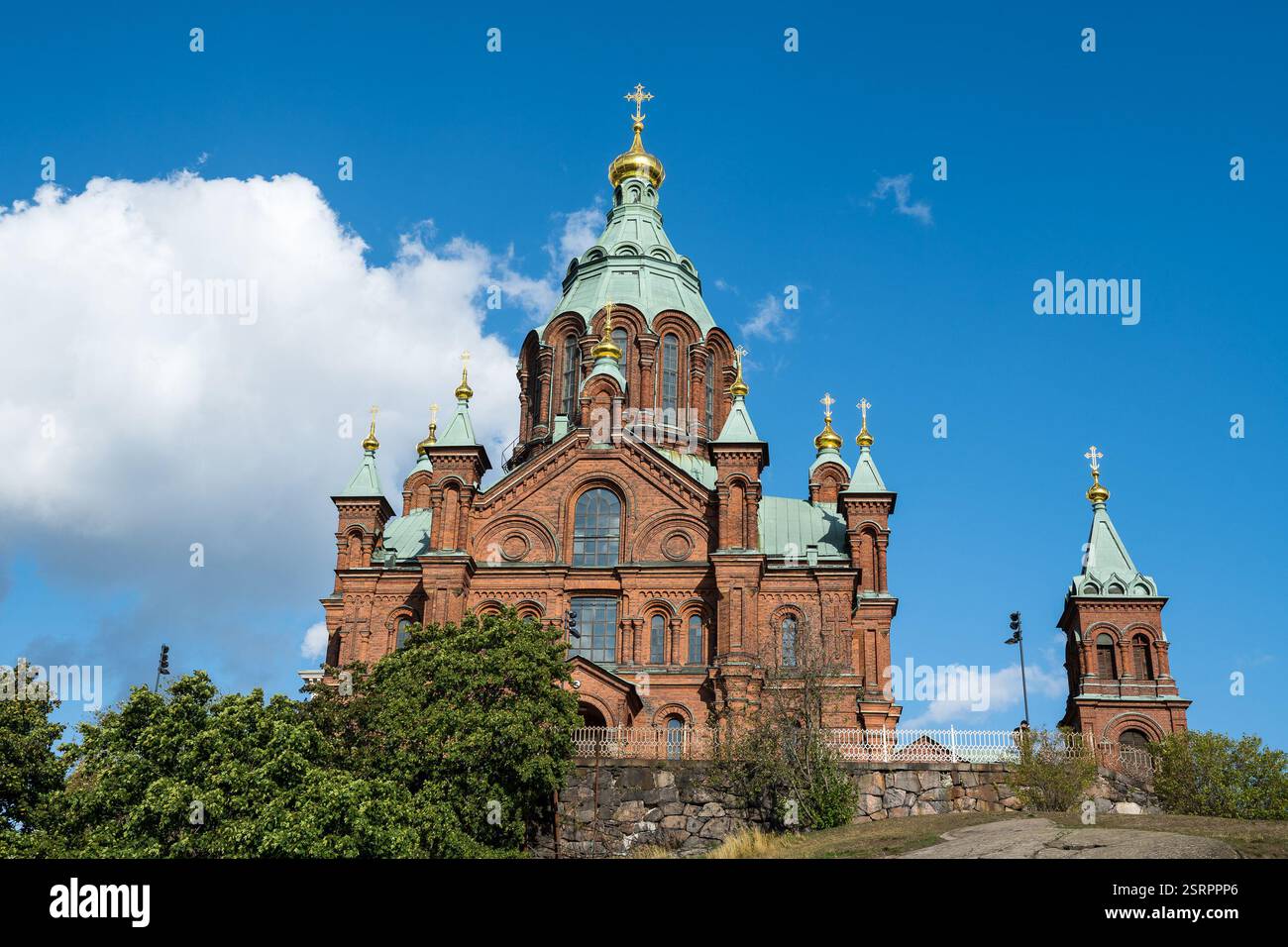 Cattedrale di Uspenski, Helsinki, regione di Uusimaa, Finlandia Foto Stock